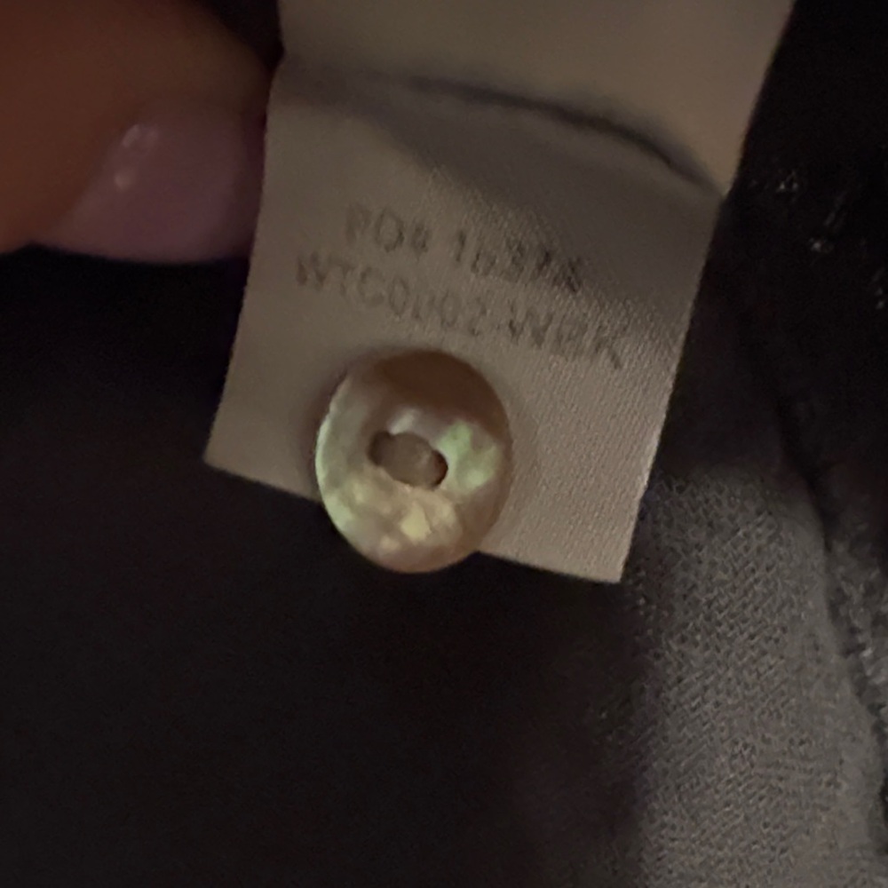 Faherty Charcoal Button-Up Blouse - image 4